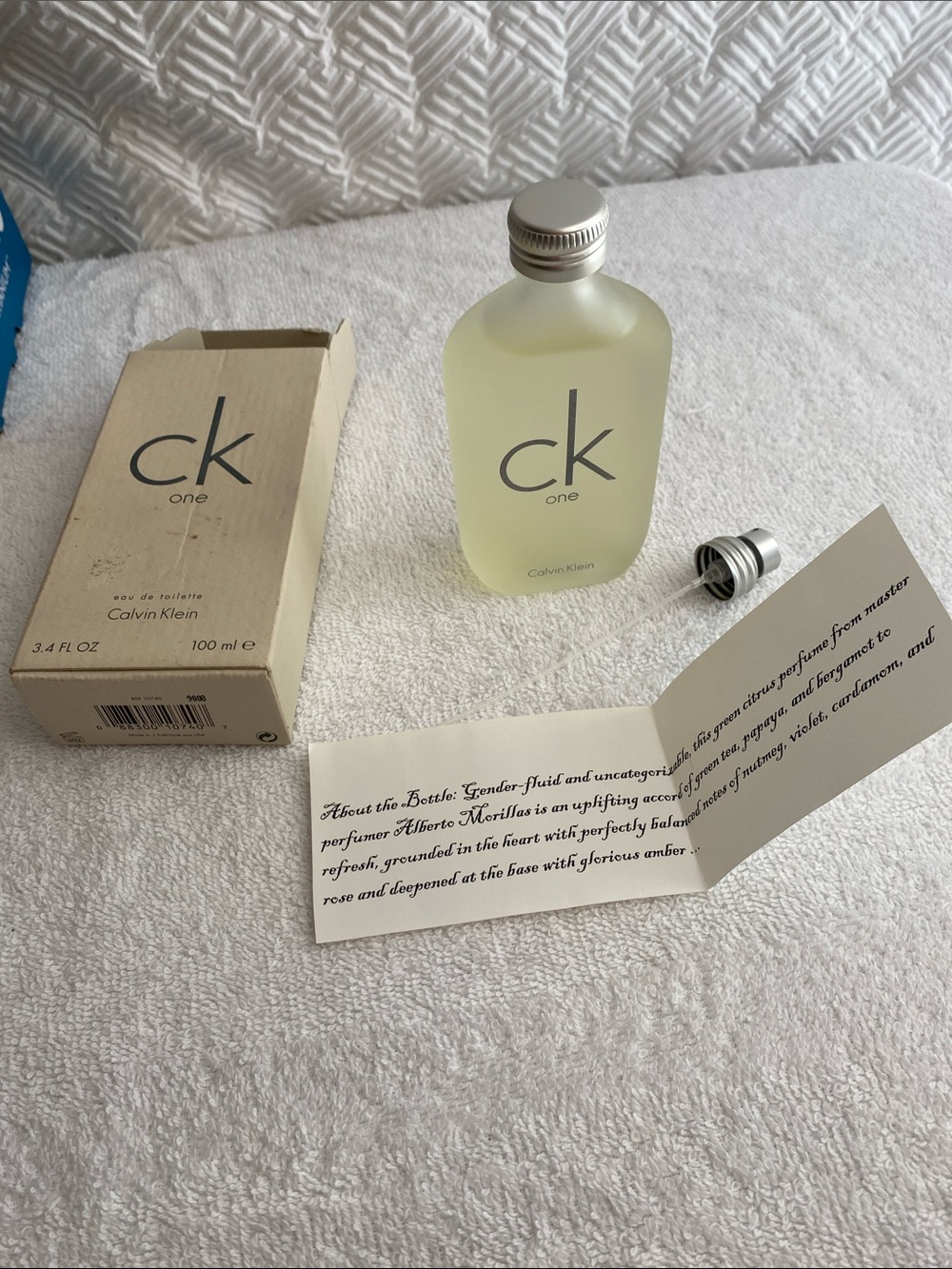 Ck One by Calvin Klein Cologne Perfume Unisex 3.4 oz 100 ml EDT New in Box - Picture 3 of 5